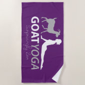 Geit Yoga Verrassend Zen Strandlaken (Voorkant)