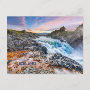 Geitafoss Waterfall, IJsland Briefkaart