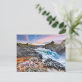 Geitafoss Waterfall, IJsland Briefkaart (Staand voorkant)