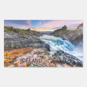 Geitafoss Waterfall, IJsland Rechthoekige Sticker