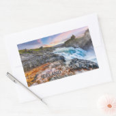 Geitafoss Waterfall, IJsland Rechthoekige Sticker (Envelop)