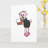 Geiteerd als secretaris met hoog niveau kaart (Gele Bloem)