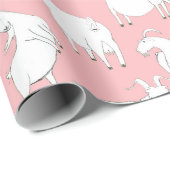 Geiten afspelen - Roze Cadeaupapier (Rol Hoek)