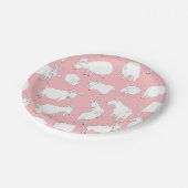Geiten afspelen - Roze Papieren Bordje (Gekanteld)
