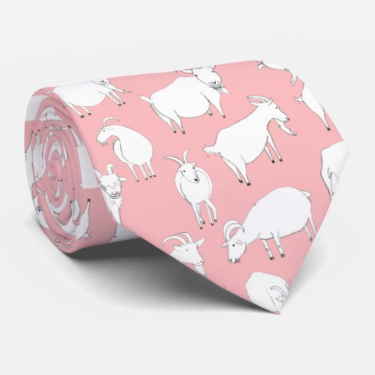 Geiten afspelen - Roze Stropdas (Opgerold)