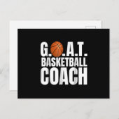 Geiten Basketbal Coach Geschenk Briefkaart (Voorkant / Achterkant)
