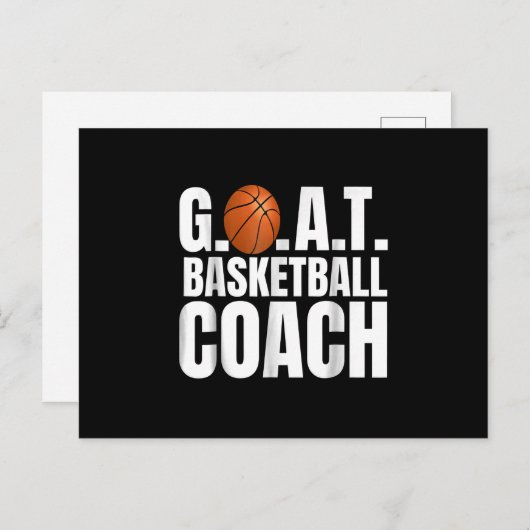 Geiten Basketbal Coach Geschenk Briefkaart (Voorkant / Achterkant)