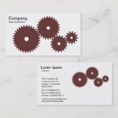 Geiten - Chocolade op wit Visitekaartje (Voorkant / Achterkant)