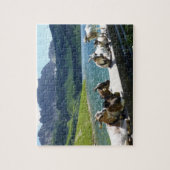 Geiten die de zon opmaken Jigzaag Puzzle Legpuzzel (Verticaal)