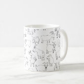 Geiten die spelen - Transparantie (kies uw eigen) Koffiemok (Voorkant rechts)