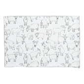 Geiten die spelen - Transparantie (kies uw eigen) Kussensloop (Voorkant)