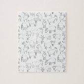 Geiten die spelen - Transparantie (kies uw eigen) Legpuzzel (Verticaal)