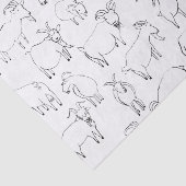 Geiten die spelen - Transparantie (kies uw eigen) Tissuepapier (Detail)