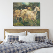 Geiten (door Vincenzo Caprile) Canvas Afdruk (Insitu (Slaapkamer))
