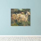 Geiten (door Vincenzo Caprile) Canvas Afdruk (Insitu (Houten vloer))