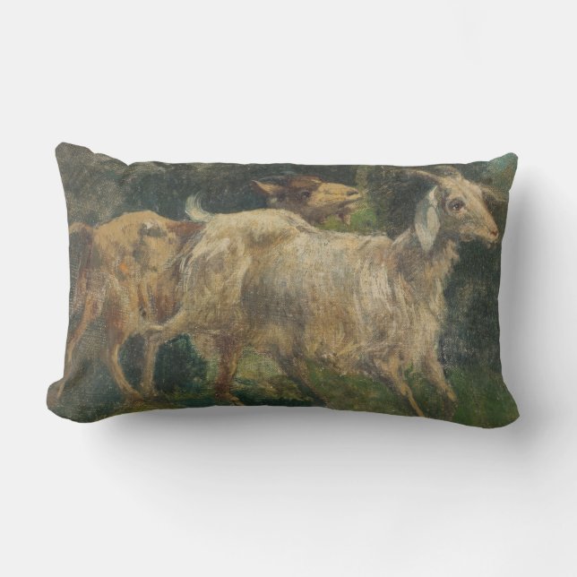 Geiten (door Vincenzo Caprile) Kussen (Voorkant)