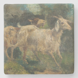 Geiten (door Vincenzo Caprile) Stenen Onderzetter