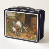 Geiten en kippen bij de Boerderij (Voorkant)