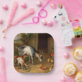 Geiten en kippen bij de Boerderij Papieren Bordje (Feest)