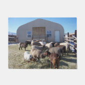 Geiten en schaap deurmat (Voorkant)
