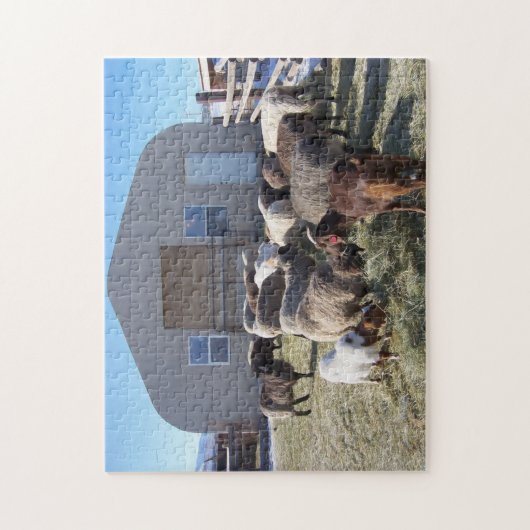 Geiten en schaap legpuzzel (Verticaal)
