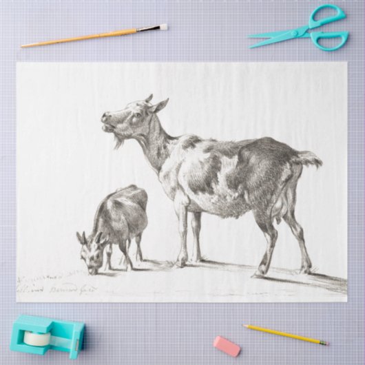 Geiten Ephemera Decoupage  Boerderij Tissuepapier (Craft)