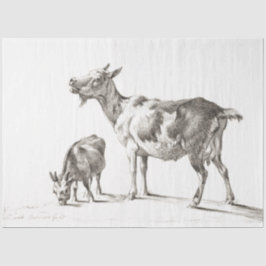 Geiten Ephemera Decoupage  Boerderij Tissuepapier