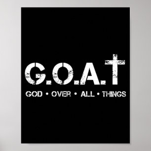 Geiten God Over Alle Dingen Christelijke Bijbelspr Poster