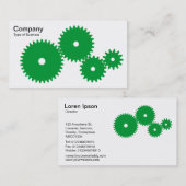 Geiten - Groen gras op wit Visitekaartje (Voorkant / Achterkant)