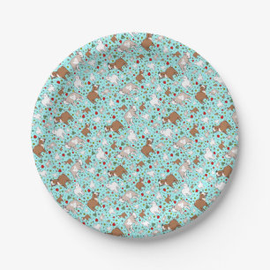 Geiten in Blauw Papieren Bordje