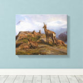 Geiten in de Alpen (Rosa Bonheur) Canvas Afdruk (Insitu (Houten vloer))