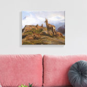 Geiten in de Alpen (Rosa Bonheur) Canvas Afdruk (Insitu (Woonkamer))