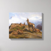 Geiten in de Alpen (Rosa Bonheur) Canvas Afdruk (Voorkant)