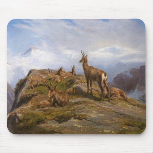 Geiten in de Alpen (Rosa Bonheur) Muismat (Voorkant)