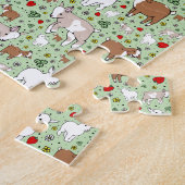 Geiten in het groen legpuzzel (Zijkant)