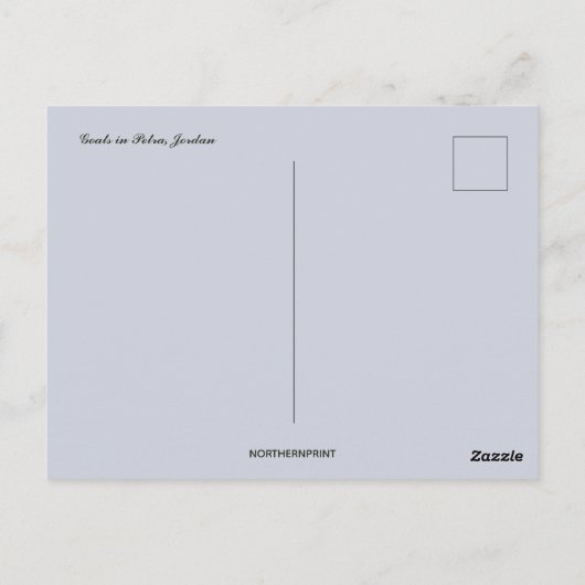 Geiten in Petra Jordanië Briefkaart (Achterkant)