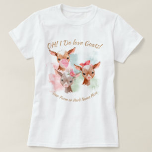 GEITEN   JOUW TEKST Boho Schattig Kind geiten T-shirt