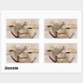 Geiten knuffelen rechthoekige sticker (Vel)