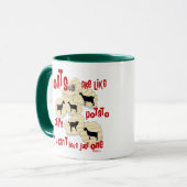 Geiten lijken op aardappelchips mok (Voorkant links)