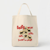 Geiten lijken op aardappelchips tote bag (Voorkant)