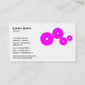 Geiten - Magenta op wit Visitekaartje (Achterkant)