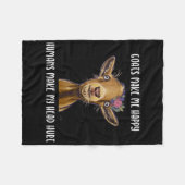 Geiten maken me blij dat ik van geit hou fleece deken (Voorkant (Horizontaal))