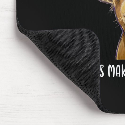 Geiten maken me blij dat ik van geit hou muismat (Hoek)