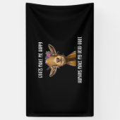 Geiten maken me blij dat ik van geit hou spandoek (Verticaal)