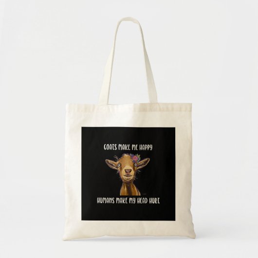 Geiten maken me blij dat ik van geit hou tote bag (Voorkant)