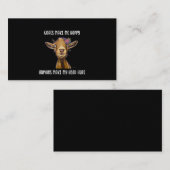 Geiten maken me blij dat ik van geit hou visitekaartje (Voorkant / Achterkant)