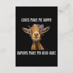 Geiten maken me gelukkig, Goat Lover Informatiekaartje