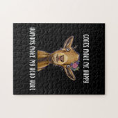 Geiten maken me gelukkig, Goat Lover Legpuzzel (Horizontaal)
