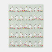 Geiten Medium Fleece Deken (Voorkant)