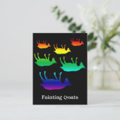 Geiten met flauwvallen briefkaart (Staand voorkant)